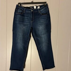 Time and Tru Dark Blue Ankle Jeans